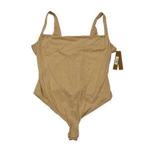 NEW SKIMS Slimming Tank Sand Square Neck Bodysuit Size 2X Minimalist Capsule